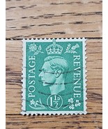 Great Britain Stamp King George VI 1 1/2d Used 282 Wave Cancel - $0.99