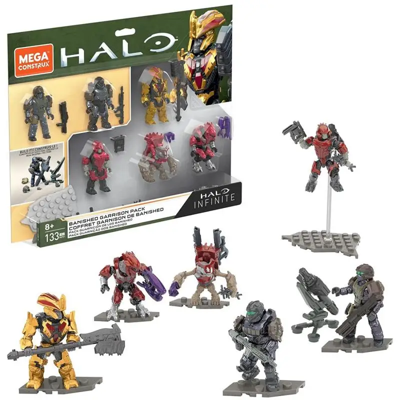 Mega Bloks Anime Halo Soldier Model Toys Golden Ghostface Beast Chieftain - $83.46+