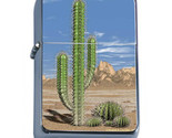 Cactus and Succulents Plants D9 Flip Top Dual Torch Lighter Wind Resistant  - £13.25 GBP