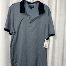 Banana Republic Men&#39;s Polo Shirt Blue Print Size Large - $8.91