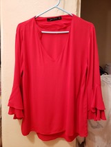 Zara Women’s Red Top Medium  - £31.45 GBP
