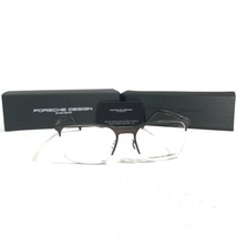 Porsche Design P8277 D Eyeglasses Frames Gunmetal Gray Square Half Rim 54-19-145 - £102.84 GBP