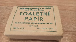 Altes Vintage-Toilettenpapier. Tschechoslowakei, 1980er Jahre. Original - £27.59 GBP