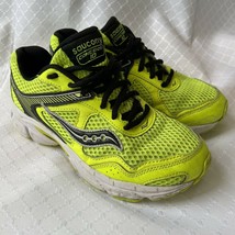 Saucony Cohesion 10 Boy’s Lime Green/Black Running Shoes Size 3.5 Rare! - £14.64 GBP