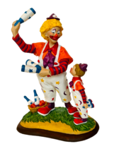 Circus Clown Figurine Danbury Mint Creepy Francis Barnum Bailey Juggling Lesson - $49.45
