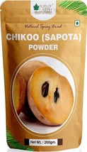 Organic &amp; Natural Chikoo Sapota Powder For Juice Sake Smoothies making 200g - £13.28 GBP