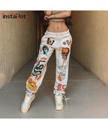 Harajuku Cartoon Printed Sweat Pants - $44.20 CAD