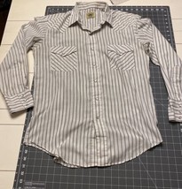 VTG Sand And Sage Long Sleeve Men’s Shirt M-L Striped Long Sleeve Shirt - $16.28