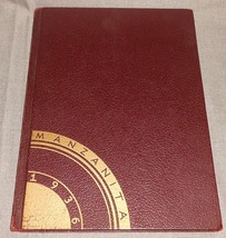 1936 Watsonville, California MANZANITA 82 page Yearbook - Hardcover - $49.49