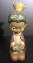Black African American Child Nativity Wise man bearing Train gift  7” - £7.42 GBP