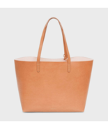 Mansur Gavriel Large Vegetable Tanned Leather Tote w/ Pouch ~NWT~ Cammel... - $470.25