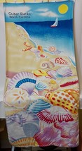 Outer Banks OBX Souvenir Beach Towel Seashell Design 2001 by Sherry 1649... - $33.00