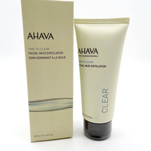 New Sealed Ahava Time To Clear Facial Mud Scrub Exfoliator All Skin Types 3.4oz - £14.62 GBP