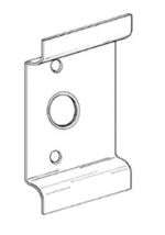 Panic Bar Pull Plate Aluminum Finish - $276.51 MXN