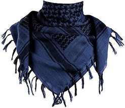 Boy&#39;s Cotton Arab Shemagh Desert Army for Head and Neck Scarves (Blue &amp; Black) - £15.55 GBP