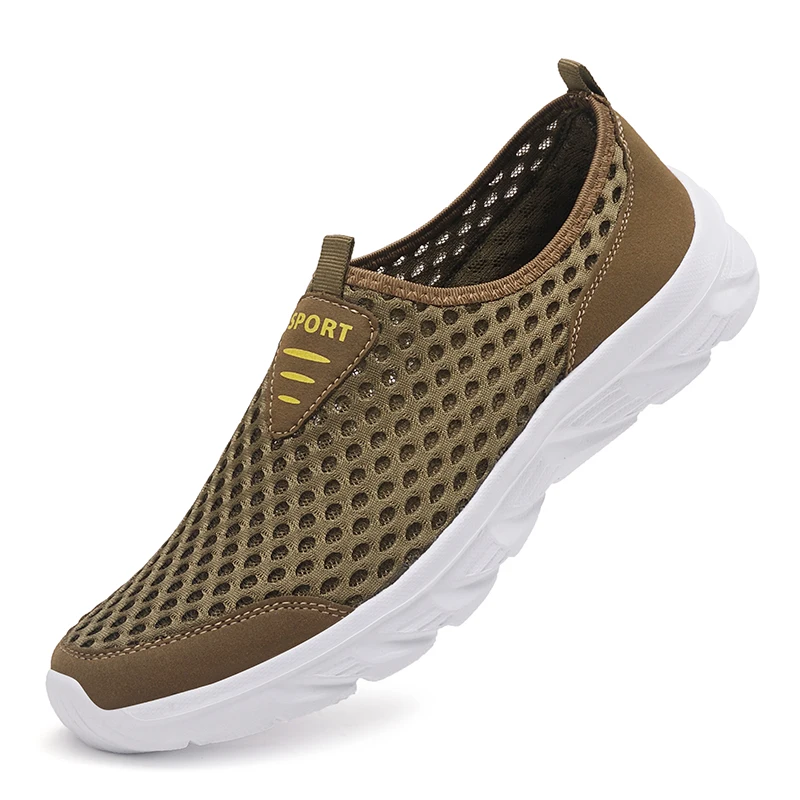 New Summer Sneakers Shoes for Men Breathable Mesh Lightweight Walking Casual Sho - £25.96 GBP