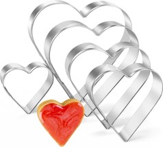 Heart Cookie Cutter Set, Gtmkina 5 Pieces Stainless Steel - £9.36 GBP