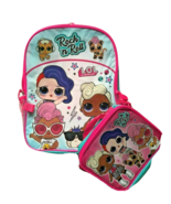 new L.O.L. Surprise ROCK &#39;N ROLL Glitter BACKPACK + LUNCH BAG Set School... - £17.87 GBP