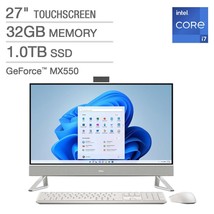 DELL COMPUTERS INSPIRON DESKTOP ALL IN ONE PC 27&quot; TOUCHSCREEN 7000 SERIE... - £1,003.98 GBP