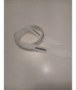 CHANEL WHITE RIBBON 5/8&quot; GIFT WRAP PACKAGES, HAIR BOWS SEWING 4.5 FOOT L... - $8.90