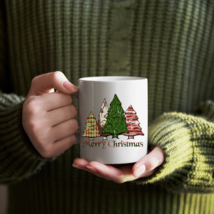 Distressed Trees Merry Christmas - Holiday Gift, Coffee Lover Gift -15oz... - $21.98
