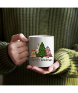 Distressed Trees Merry Christmas - Holiday Gift, Coffee Lover Gift -15oz... - $21.98