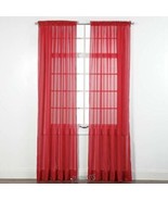 Style Master Elegance Voile Window Treatment Ruby 60&quot;W X 84&quot;L ONE PANEL - $180.37 MXN