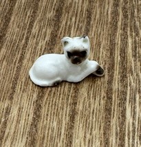 Vintage Siamese Cat Kitten Miniature Figurine Tiny Cute - £7.32 GBP