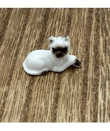 Vintage Siamese Cat Kitten Miniature Figurine Tiny Cute - £7.58 GBP