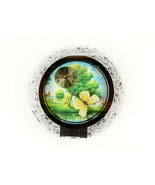*Ticking Mirror Glass Clock w. Real Butterfly Specimen Insect - $12.64 CAD
