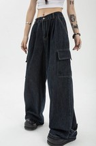 Denim Blue Cargo Pants - $656.79 MXN