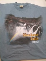 Vintage Shoshone Falls Idaho Shirt XXL Brown 90s Nature Outdoors Waterfall Art - £14.78 GBP