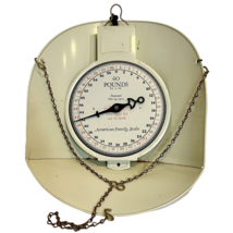 Vintage American Family Scale 60 Pounds Hanging Decorative Scale &amp; Baske... - £97.10 GBP