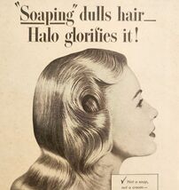 Halo Shampoo Hair Care 1948 Advertisement Beauty Hygiene Products DWNN14 - $15.06 CAD