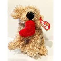 Lovesme the Brown Valentine Dog Ty Beanie Baby MWMT Collectible Retired - £6.34 GBP
