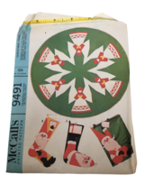 McCalls Sewing Pattern 9491 Christmas Stockings Tablecloth Tree Skirt 19... - £31.44 GBP