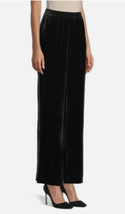 Retail $345 Elie Tahari ‘Veronica’ Velvet Wide Leg Noir Black Pants Small NWT - £38.93 GBP