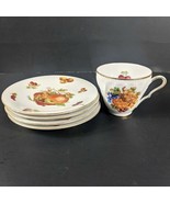Old Nuremberg Bavaria Germany FRUI T Plates Set of 4 ~ Dessert/TEA and Cup - $445.89 MXN