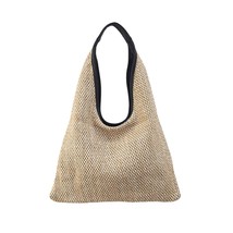 Women&#39;s Large Straw Shoulder Bag, Boho Handwoven Tote Bag Beach Bag Casual Fashi - £48.40 GBP