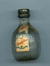 Tequela Posadas Embossed Glass Mini Bottle Vinos de Mexicana - $27.72