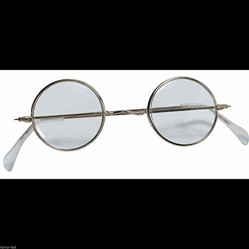 Forum Novelties Cosplay Steampunk Round Eye Glasses Wire Frame Granny Hi... - $4.92