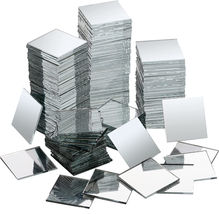 Suwimut 200 Pieces Square Mirror Tiles, 1 Inch Small Real Glass Mirror Tiles, Mi - $18.08