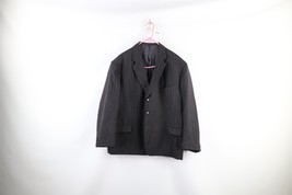 Vintage 50s Rockabilly Mens 46R Thrashed Heavyweight Wool Suit Jacket Sp... - $59.35