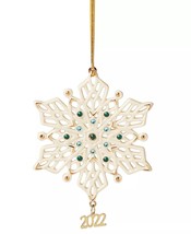 Lenox 2022 Gemmed Snowflake Ornament Annual Christmas Multicolored Crystals NEW - £103.67 GBP