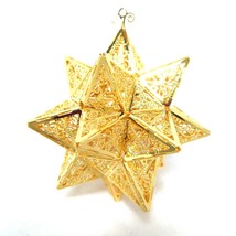 2002 Christmas Star Danbury Mint Christmas Ornament Gold Plated Collection - £39.01 GBP