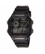 Men&#39;s Casio World Time Digital Watch AE1200WH-1A Multifunction Watch - £44.55 GBP