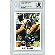 Dan Fouts San Diego Chargers Signed 2001 Topps Football Beckett BGS On-C... - $87.30