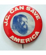 Jimmy Carter J.C. Can Save America Jesus Christ Inspired Political Button - £11.41 GBP