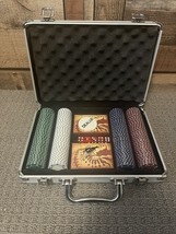 SAGO 200 PC Poker Set 11.5g Chips 2 Decks 5 Dice Dealer Button Aluminum ... - $984.94 MXN