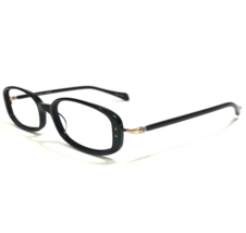 Oliver Peoples Eyeglasses Frames Chrisette BK Black Gold Rectangular 49-17-137 - $93.52